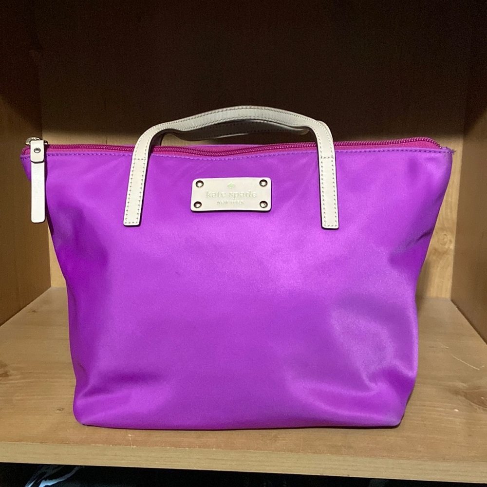Kate spade purple small nylon tote